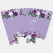 Waterverf bloemenscript bruiloft bedankdoosjes (Ongevouwen)