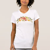 Waterverf bloemenspray mooi  land t-shirt (Voorkant)