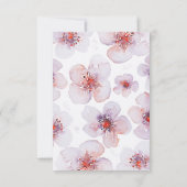 Waterverf Bloementuin Moderne Trouw RSVP Kaarten Kaartje (Achterkant)