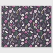 Waterverf bloementuin patroon cadeaupapier (Vlak)