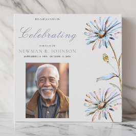 Waterverf Bloemenviering van het leven Foto Kaart