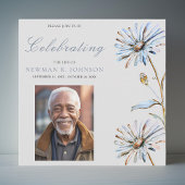 Waterverf Bloemenviering van het leven Foto Kaart