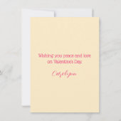 Waterverf Bloemenvriendschap Valentijnsdag Kaart (Achterkant)