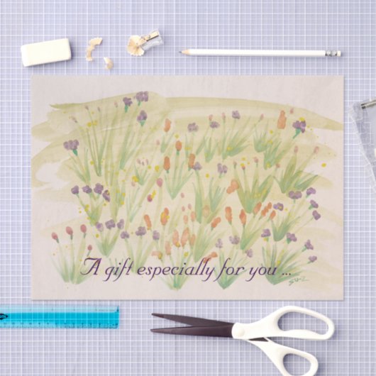  waterverf bloemenweefselpapier tissuepapier (Craft)