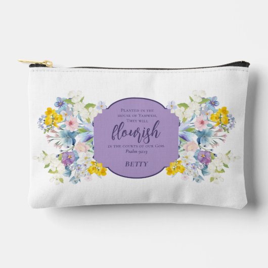 Waterverf Bloemgeschrift vers gepersonaliseerd Etui (Voorkant)