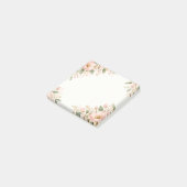 Waterverf Bloemgrens met Blush Tint Post-it® Notes (Schuin)
