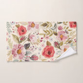 Waterverf Bloemgroen Patroon Bad Handdoek (Handdoek)