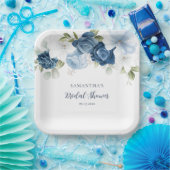 Waterverf Bloemig Modern Bruidsfeest Papieren Bordje (Feest)