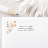 waterverf bloemig, modern, elegant, trendy schatti etiket (Insitu)