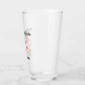 Waterverf Bloemig MOEDER VAN DE BRUID Bruidsfeest Glas (Links)