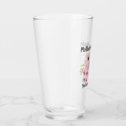 Waterverf Bloemig MOEDER VAN DE BRUID Bruidsfeest Glas (Rechts)