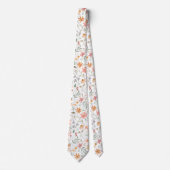 Waterverf Bloemig Pastel Lente Stropdas (Voorkant)
