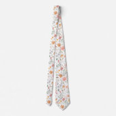 Waterverf Bloemig Pastel Lente Stropdas (Achterkant)