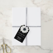 Waterverf Bloemige Anemone Bruidsdouche Cadeaulabel (Met Touw)