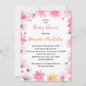 Waterverf Bloemige Baby Shower Uitnodiging (Voorkant)