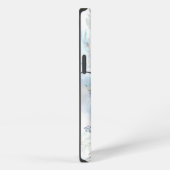 Waterverf Bloemige Bessen Varens Monogram Naam iPhone Hoesje (Rechterkant)