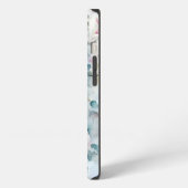 Waterverf Bloemige Bessen Varens Monogram Naam iPhone Hoesje (Linkerkant)