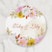 Waterverf Bloemige Bladeren Bedankjes Labels (Voorkant)