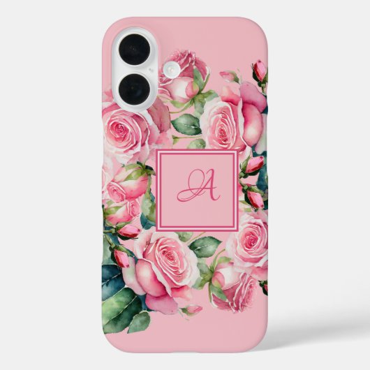 Waterverf Bloemige Blozende Bloemen Case-Mate iPho iPhone Case (Achterkant)