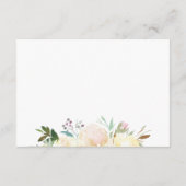 Waterverf Bloemige Bruiloftsdouche RECEPT Informatiekaartje (Achterkant)