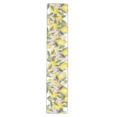 Waterverf Bloemige Citroen Trouw- of Bruidsmeisjes Medium Tafelloper (Voorkant)