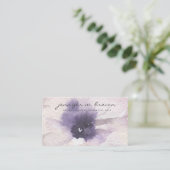 Waterverf Bloemige Etherische Oliën Aromatherapie Visitekaartje (Staand voorkant)