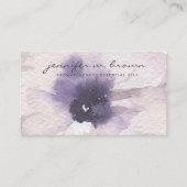 Waterverf Bloemige Etherische Oliën Aromatherapie Visitekaartje (Voorkant)