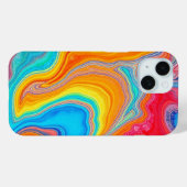 Waterverf Bloemige Hoes voor iPhone (Achterkant (horizontaal))