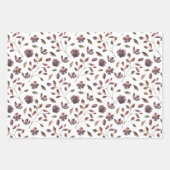 Waterverf Bloemige Huwelijk Inpakpapier Vellen (Voorkant 3)