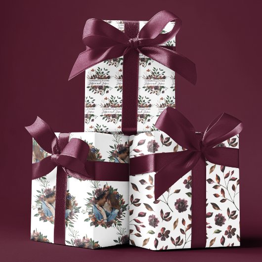 Waterverf Bloemige Huwelijk Inpakpapier Vellen