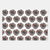 Waterverf Bloemige Huwelijk Inpakpapier Vellen (Voorkant)