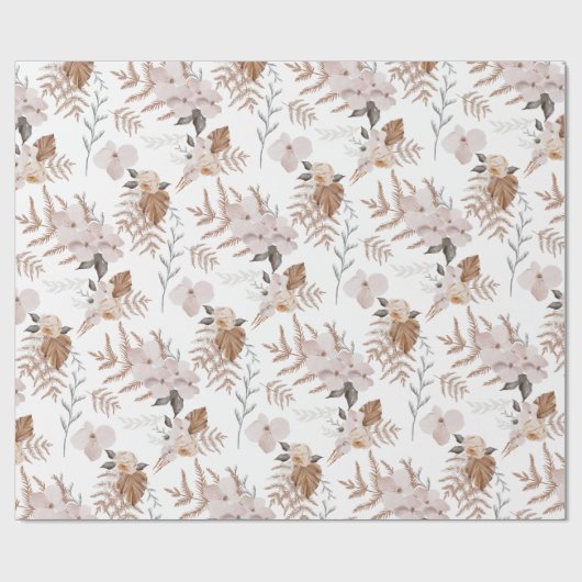 Waterverf Bloemige Inpakpapier Vellen (Vlak)