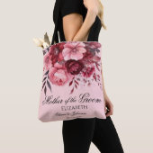 Waterverf Bloemige Moeder van de Bruidegom Boodsch Tote Bag (Dichtbij)