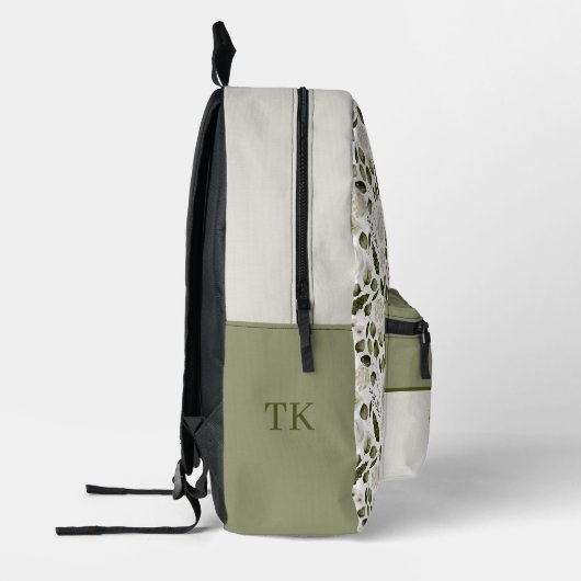 Waterverf Bloemige Moeder van de Bruidegom Rugzak (Links)