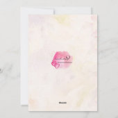 Waterverf Bloemige Moederdag Wenskaart Feestdagenkaart (Achterkant)