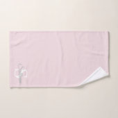 Waterverf Bloemige Monogram Handdoekenset Bad Handdoek (Handdoek)