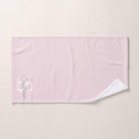 Waterverf Bloemige Monogram Handdoekenset Bad Handdoek (Handdoek)