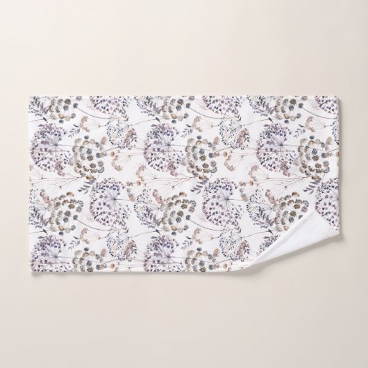 Waterverf Bloemige Monogram Handdoekenset Bad Handdoek (Handdoek)