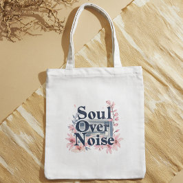 Waterverf bloemige quote elegante stijlvolle tas