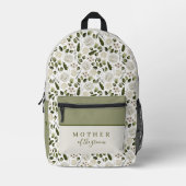 Waterverf Bloemige Rugzak Moeder van de Bruidegom (Voorkant)