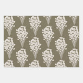 Waterverf Bloemige Verjaardags Inpakpapier Vellen  (Voorkant 2)