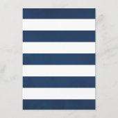 Waterverf Bloemige Zeevaart Huwelijk Menu (Achterkant)