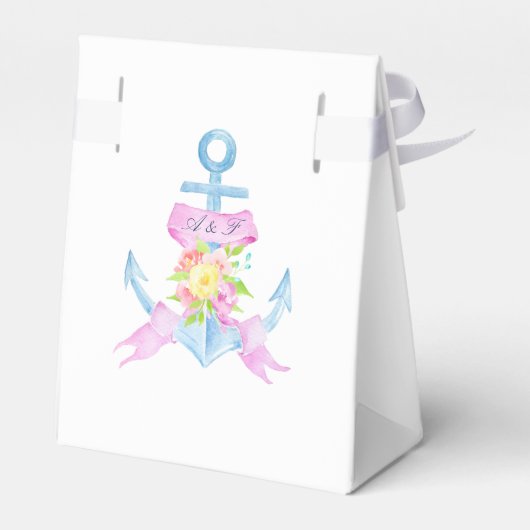 Waterverf Bloemige Zeevaart Trouw Dankjewel Bedankdoosjes (Achterkant)