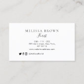 waterverf bloemist visitekaartje (Achterkant)