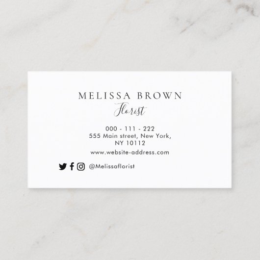 waterverf bloemist visitekaartje (Achterkant)