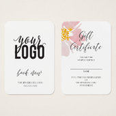 Waterverf bloemkool Gift Certificate Business Visitekaartje (Voorkant /achterkant)