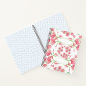 waterverf bloemkool, roze bloemkool, roze bloem notitieboek (Binnen)