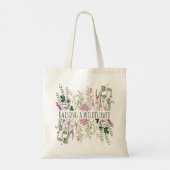 Waterverf Bloemkwekerij Wilde bloemen Mam Gift Tote Bag (Achterkant)