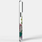 Waterverf Bloemmonogram Wit Groen Blush Roze Case-Mate iPhone Case (Achterkant / Rechts)