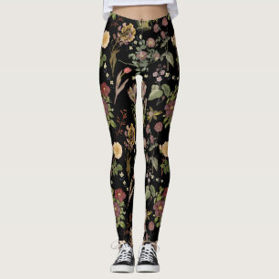 waterverf bloemmotief 2508 leggings